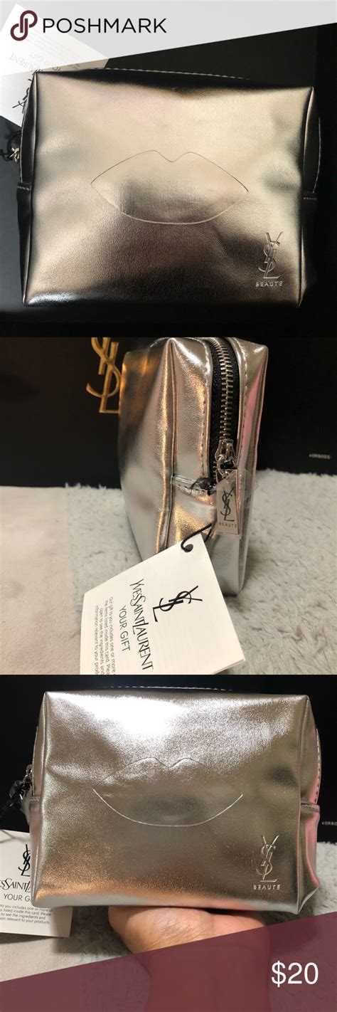 ysl beauty cosmetic bag|ysl make up bag.